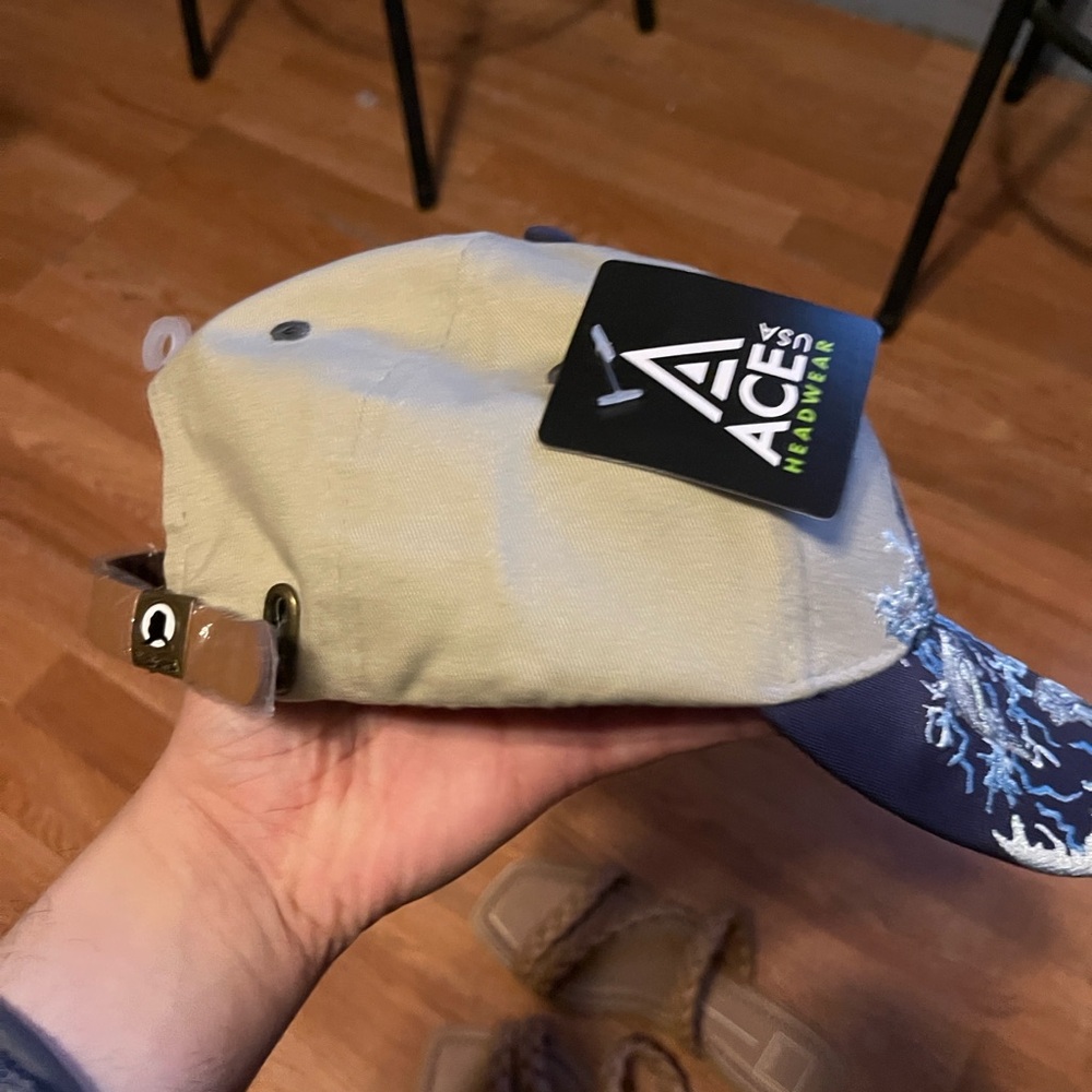 Alaska Embroidered Cap with Bear and Fish Design - Picture 10 of 11